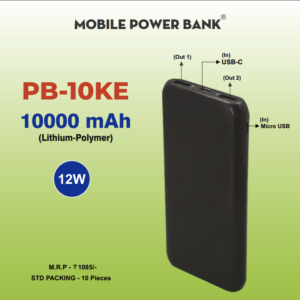 PB-10KE 10000 mAh (Lithium-Polymer 12W)