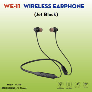 WE-11 WIRELESS EARPHONES (Jet Black)